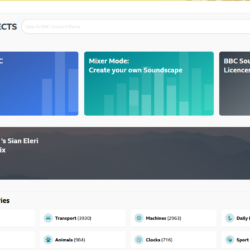 BBC Sound Effects website top